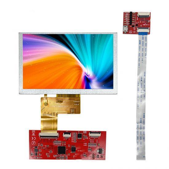 5' relação capacitiva da função 800x480 Hmi da relação do LCD UART módulo da exposição de Tft Lcd de 5 polegadas