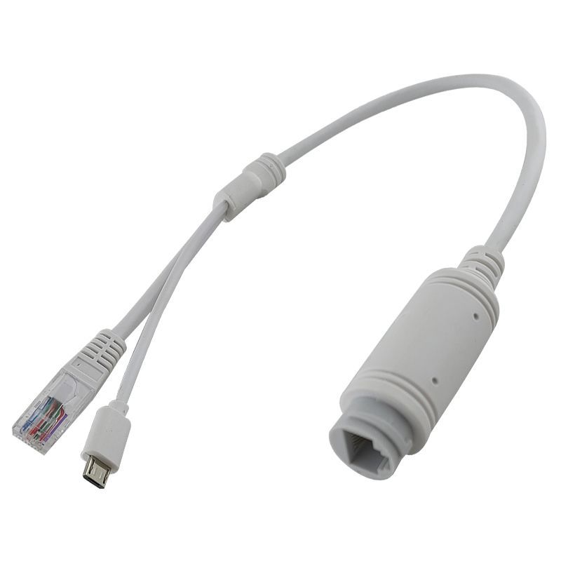 Divisor separador 5V-POE padrão e conector Mcro USB do injetor