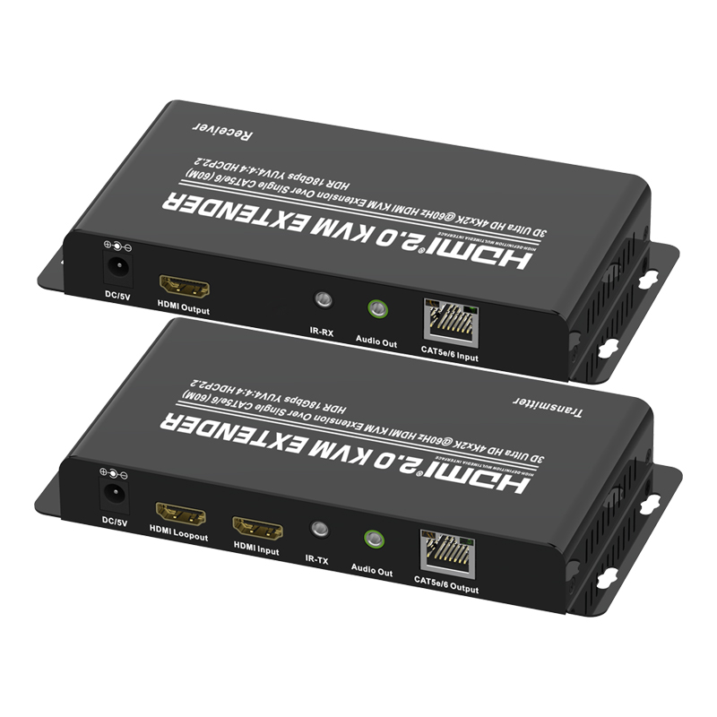 PII-51060E (HDMI2.0 60m KVM) USB HDMI HDBaseT™ 2.0 KVM Extender (4K@100 m)