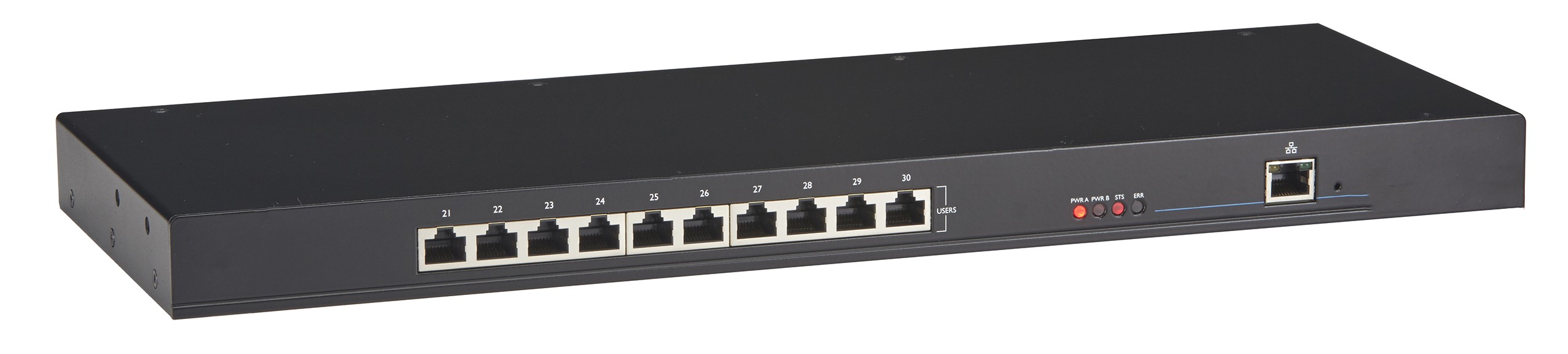 Comutador matricial Kvm Comutador matricial digital.Switch flexível de 30 portas com 7 portas de usuário e 23 portas flexíveis